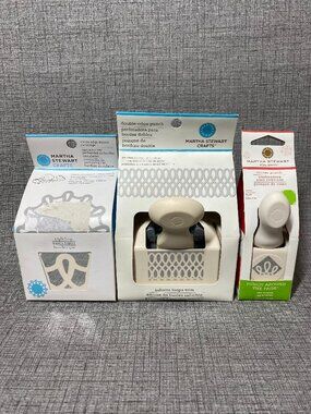 NOS Martha Stewart Triple Loop Corner Punch Loop Infinite Loops Trim 3pc Lot NEW